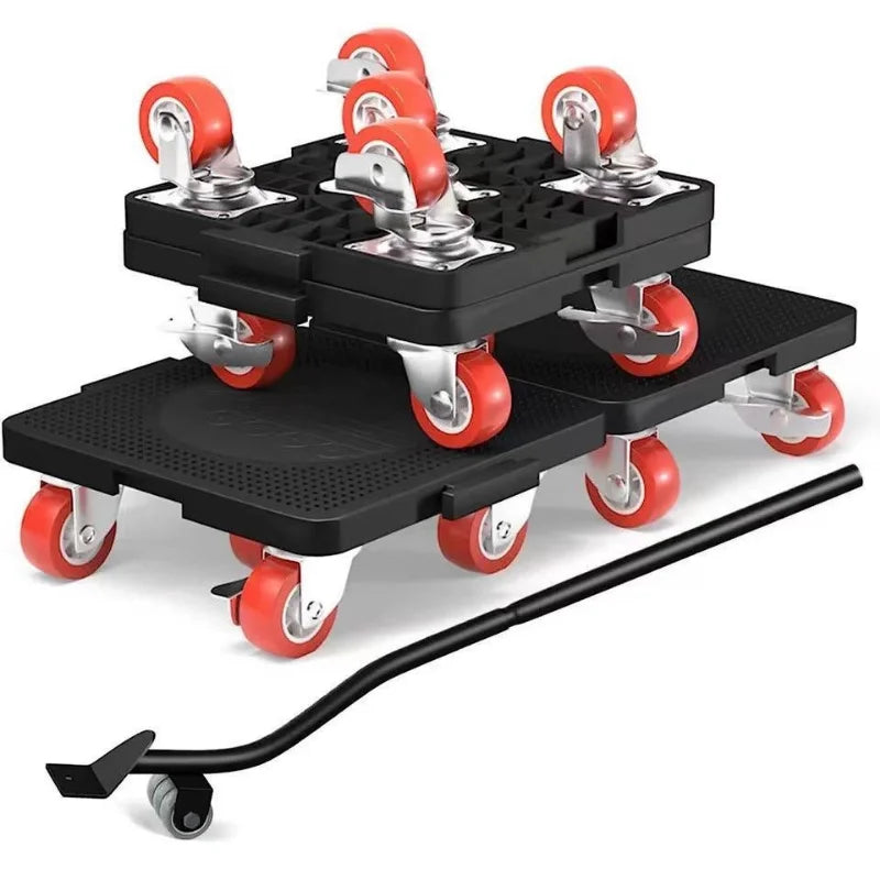 Heavy Furniture Mover Dolly Set with Lifter 360° Rotation 5-Wheel Furn