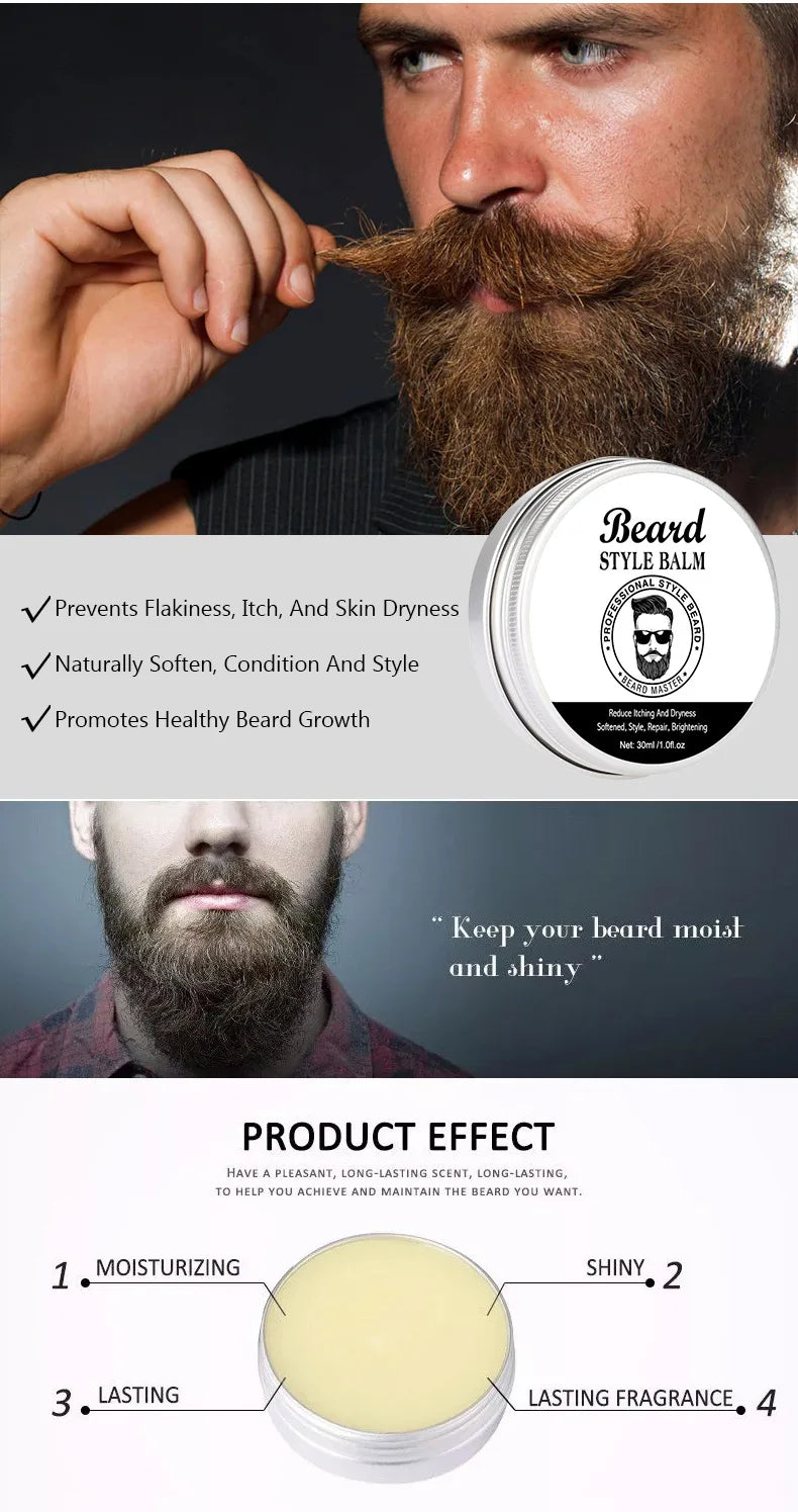 Beard Balm Men Natural Beard Care Wax Balm in USA