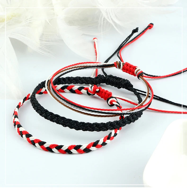 Multi Color Tibetan Buddhist Bracelet Women Men Lucky Charm in USA.