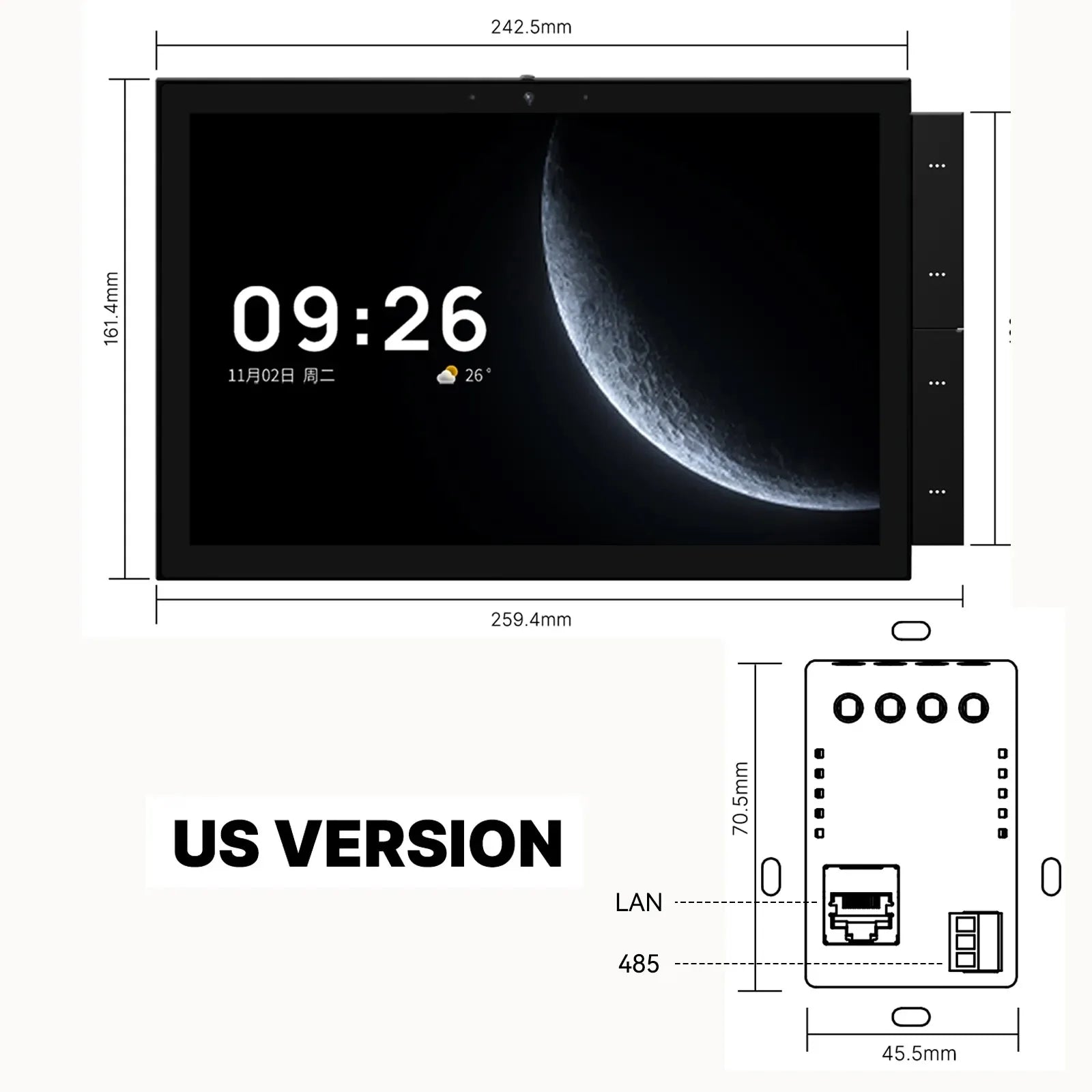 Smart Home Control Panel Max Touch Screen Bluetooth in USA.