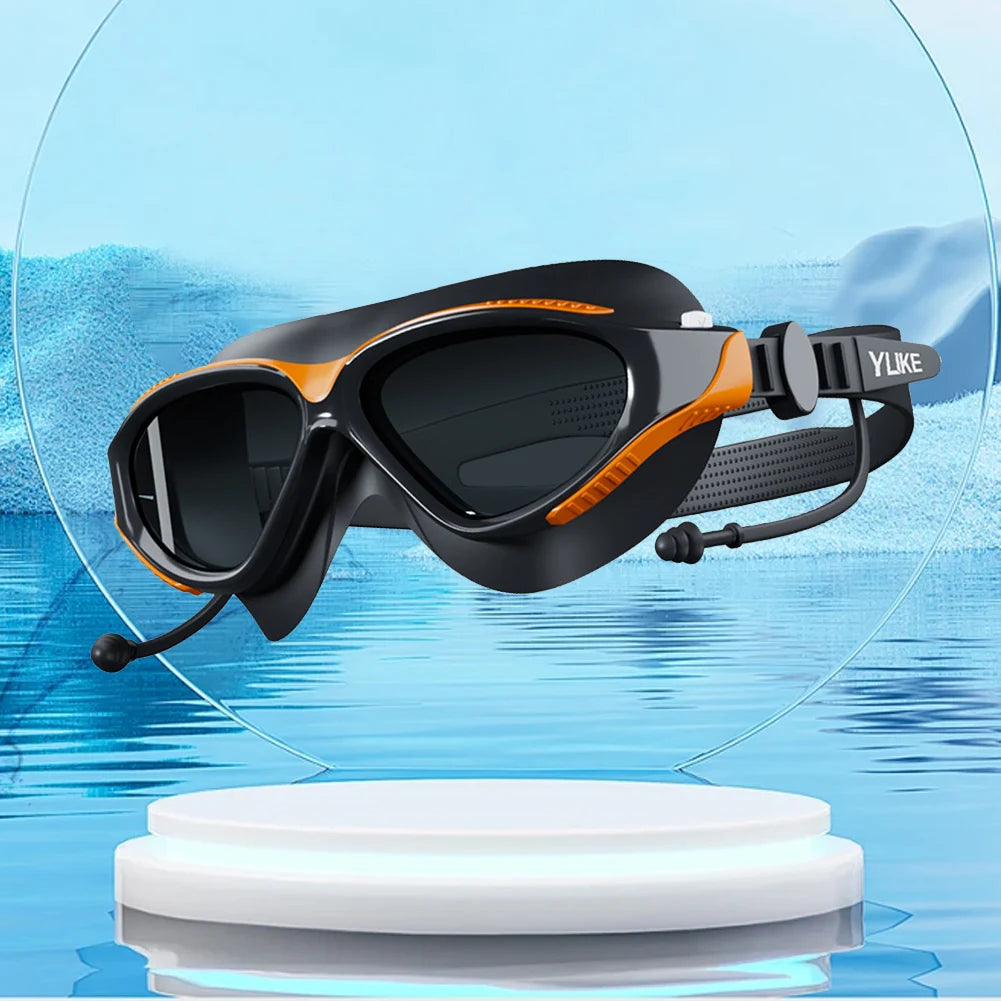 Swimming Goggles HD Waterproof Anti Fog Silicon Swimming Cap in USA