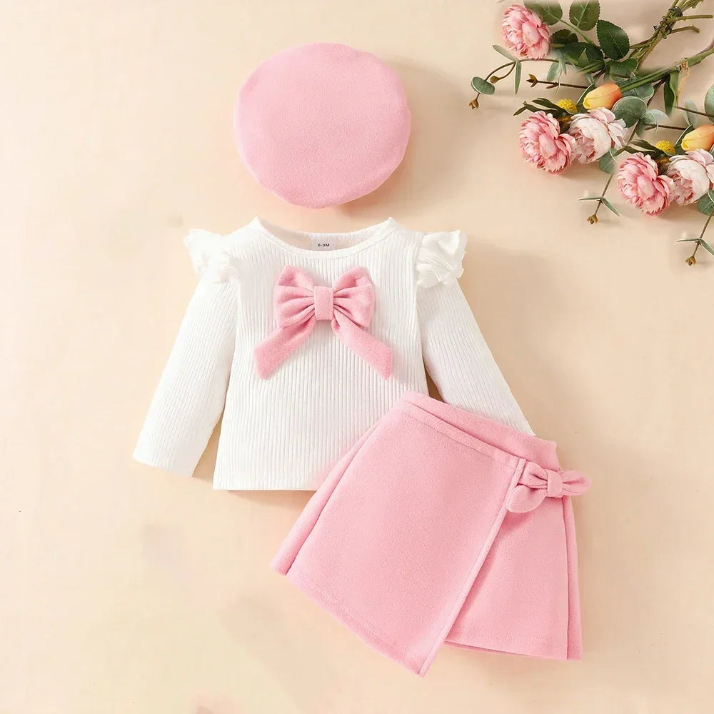 Baby Girls Clothes New Long Sleeve Big Bow in USA