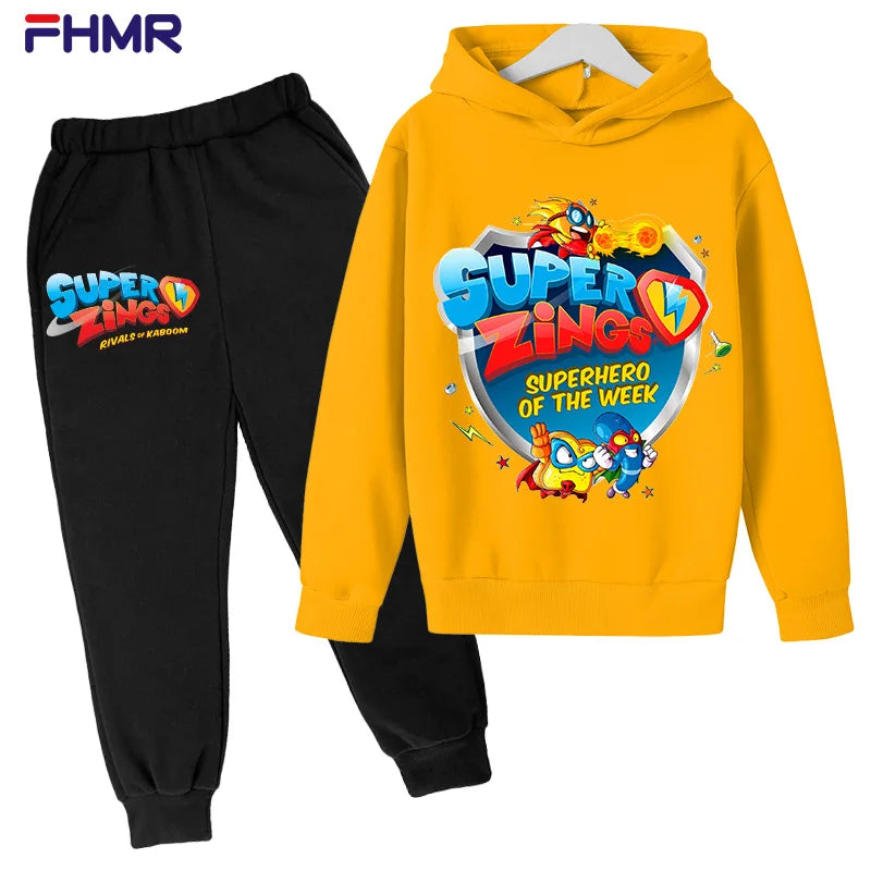 Boys Hoodies+Pants Sets New Autumn Baby Tops Clothing in USA