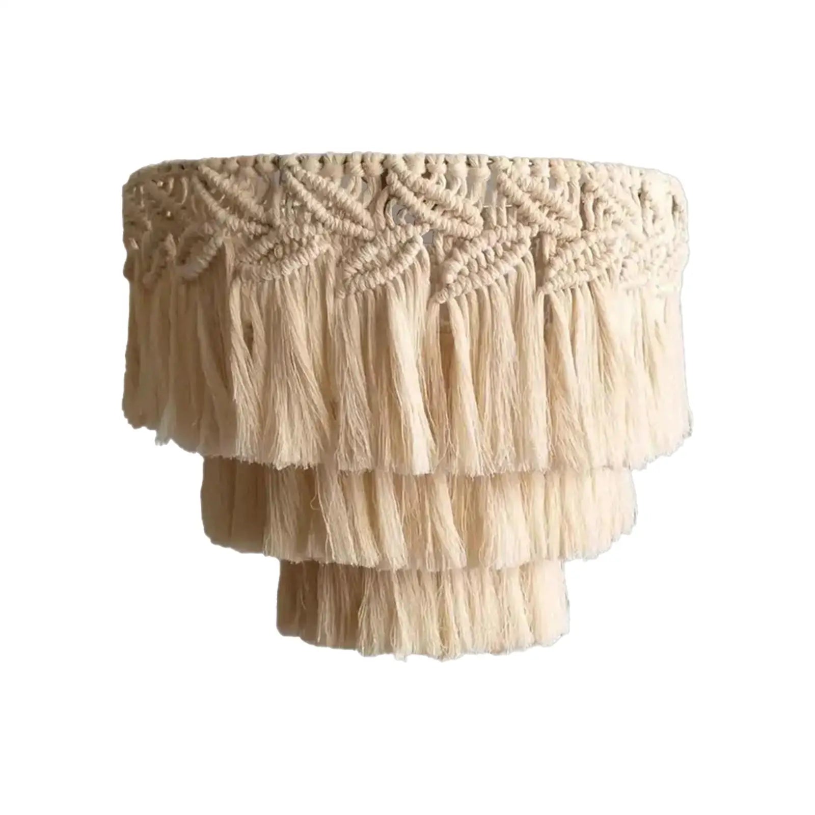 Macrame Lamp Shade Lampshade Hanging Light Cover IN USA.