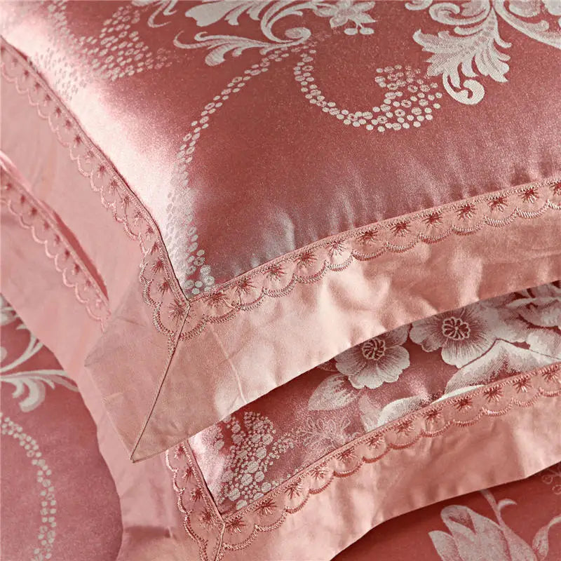 Bedding Sets Floral Grey Pink Comfort Duvet Pillowcase Flat Bed