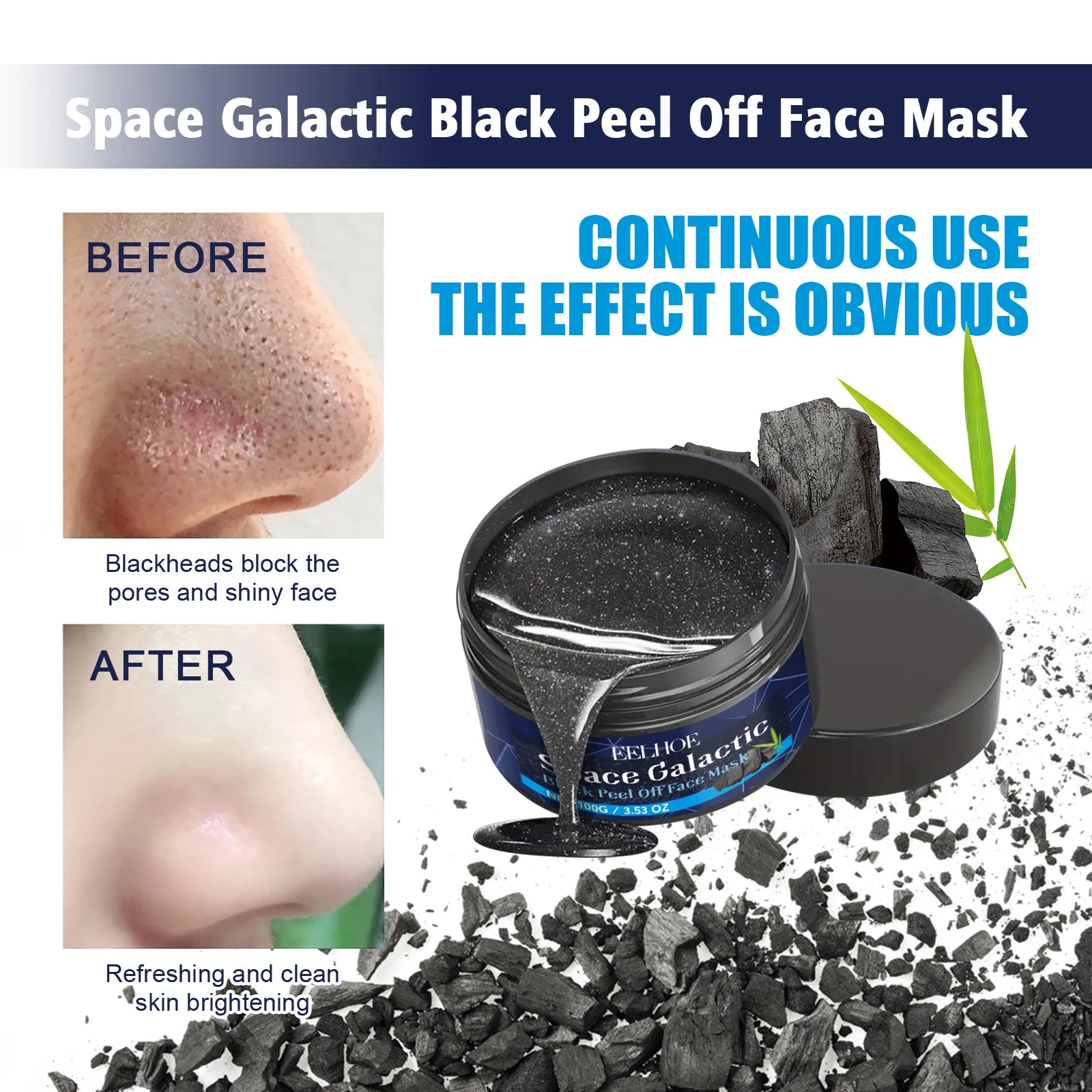 Blackhead removal mask cream oil control nose blackhead mask in USA