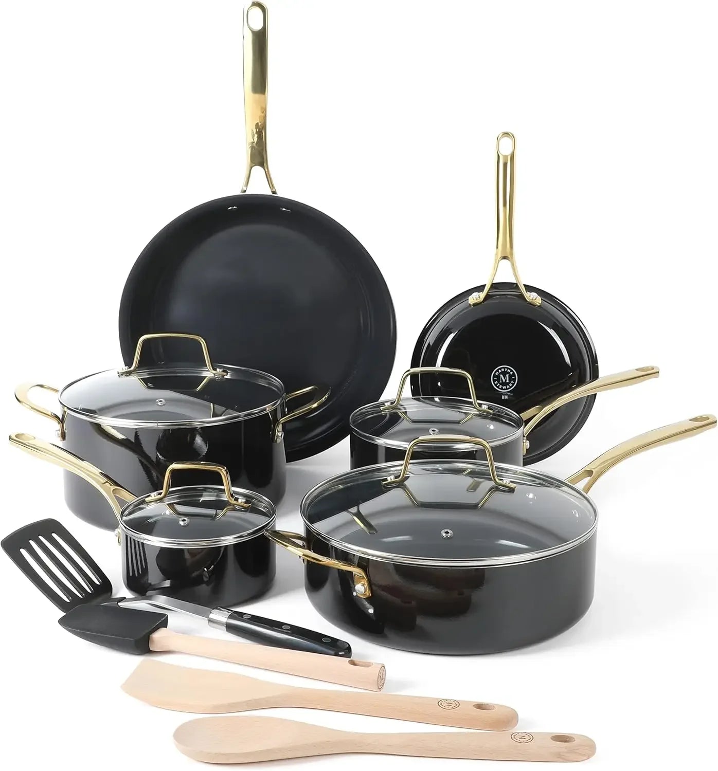 Martha Stewart Lockton 14 Piece Premium Non-Stick Heavy-Gauge Aluminum