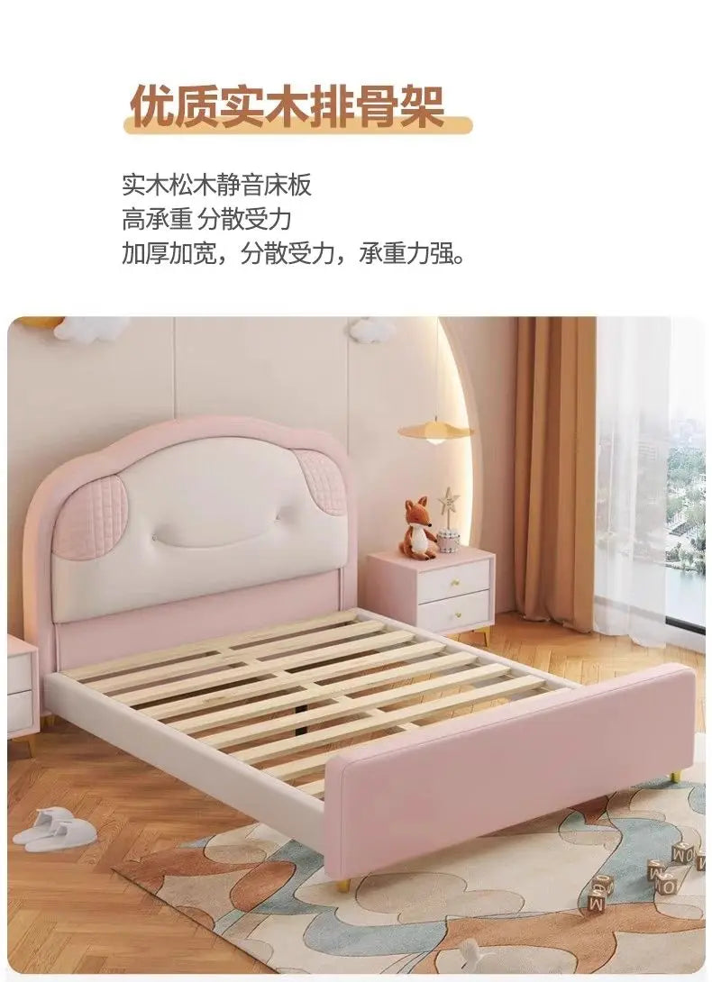 Double Bed Household Single Storage Double Bed Girl Bedroom