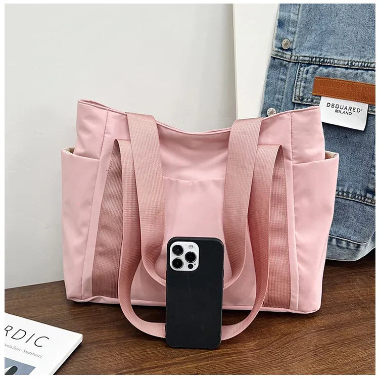 Large Capacity Shoulder Bag Women, Durable Nylon Casual Bag in USA