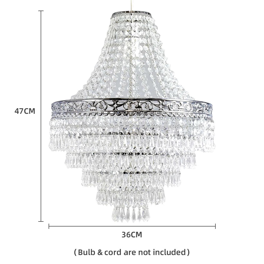 Blenheim Plastic Large Acrylic Chandelier Shade Easy IN USA.