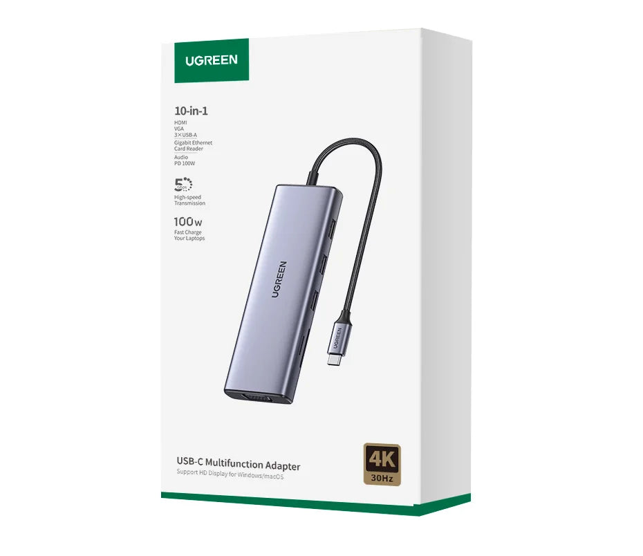 UGREEN USB HUB Type HDMI Ethernet MacBook iPad IN USA.