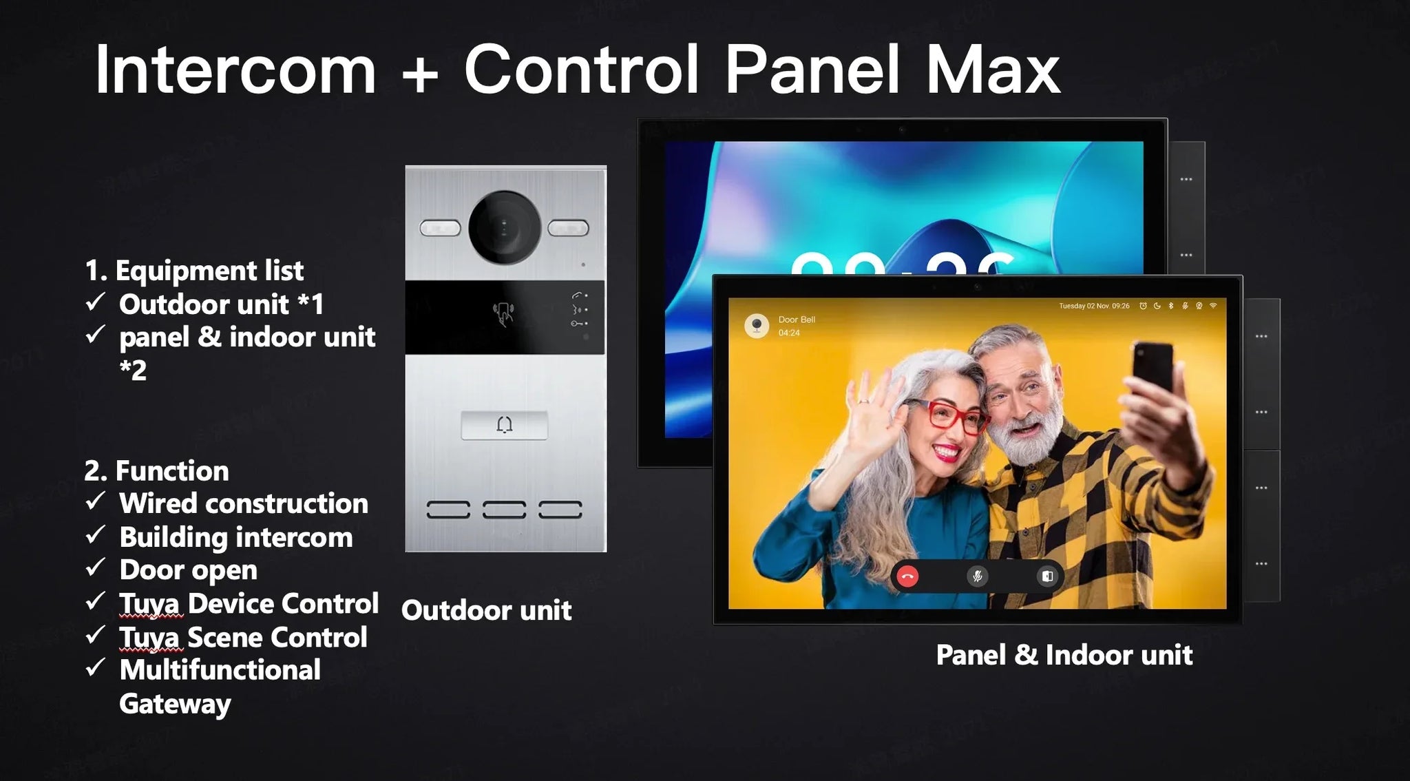 Smart Home Control Panel Max Touch Screen Bluetooth in USA.