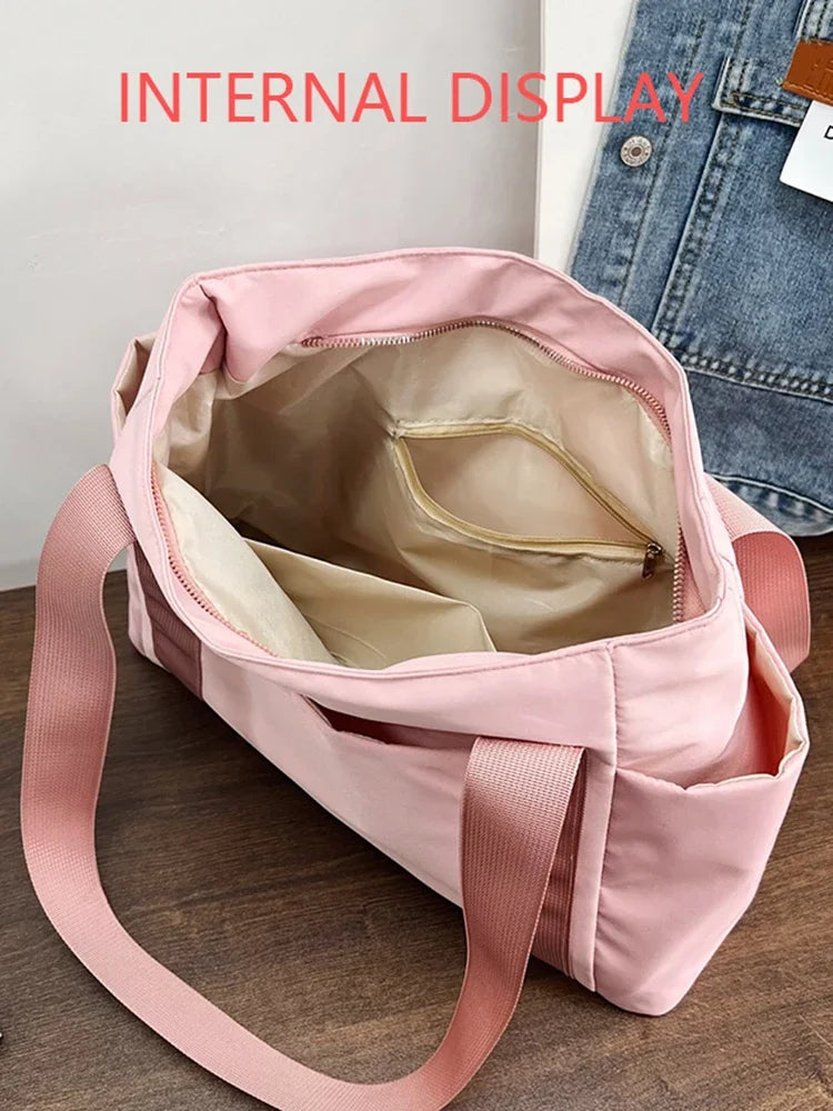 Large Capacity Shoulder Bag Women, Durable Nylon Casual Bag in USA