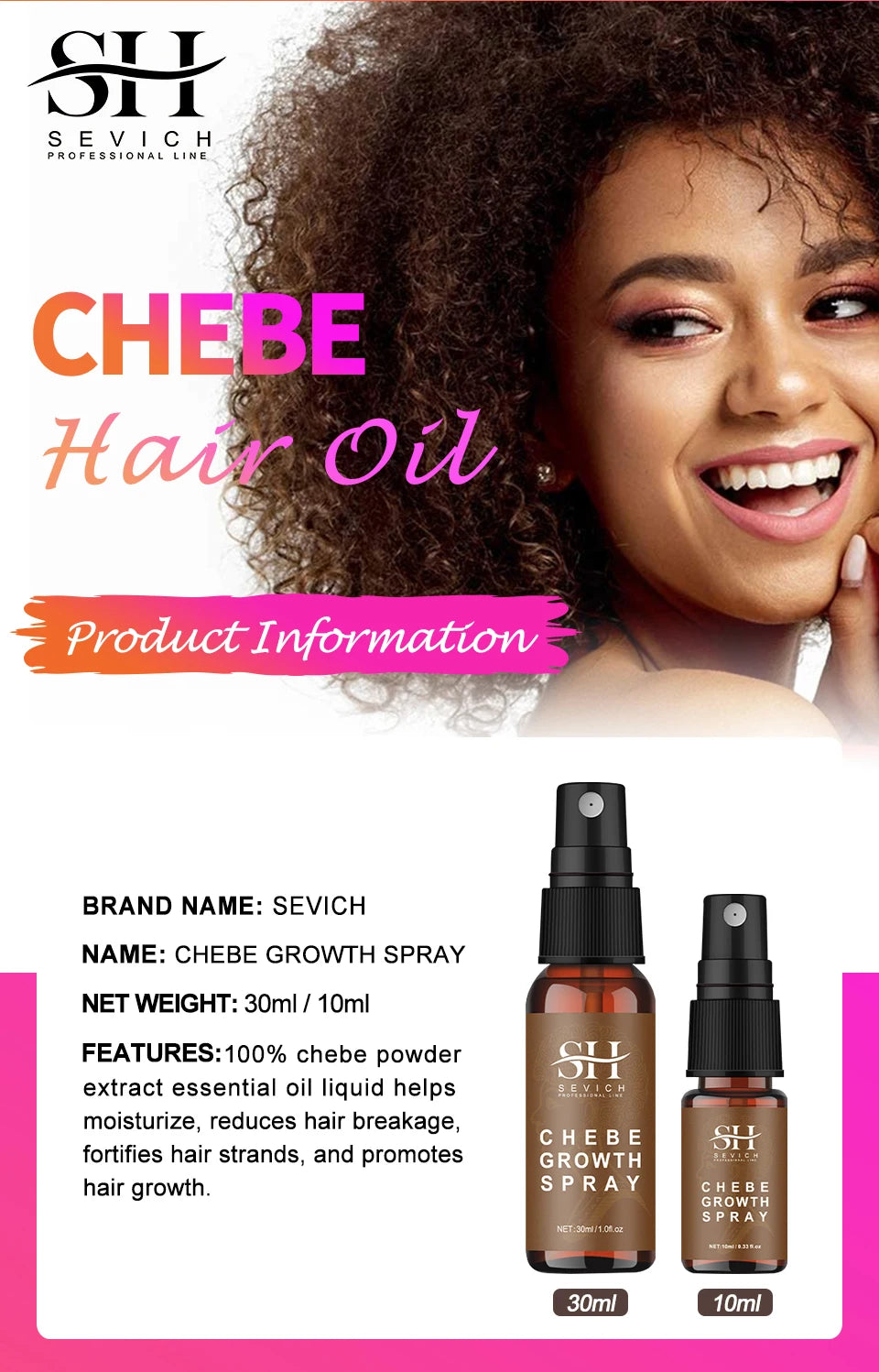 Sevich Chebe Hair Loss Treatment Spray Traction in USA