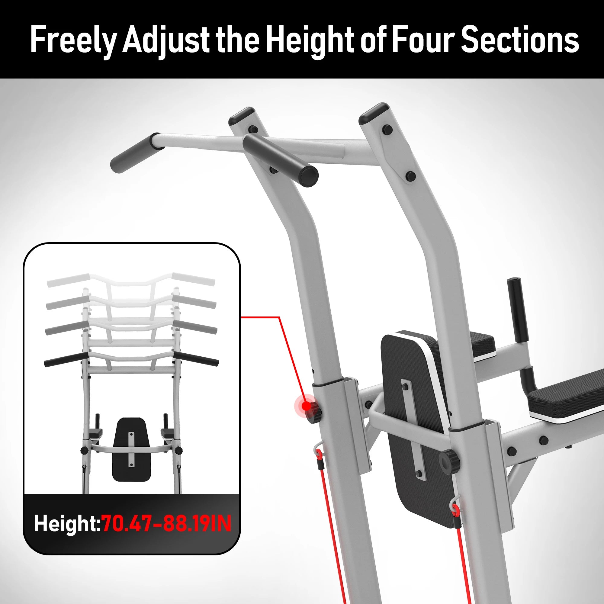 leikefitness Multifunction Power Tower Exercise Equipment, in USA