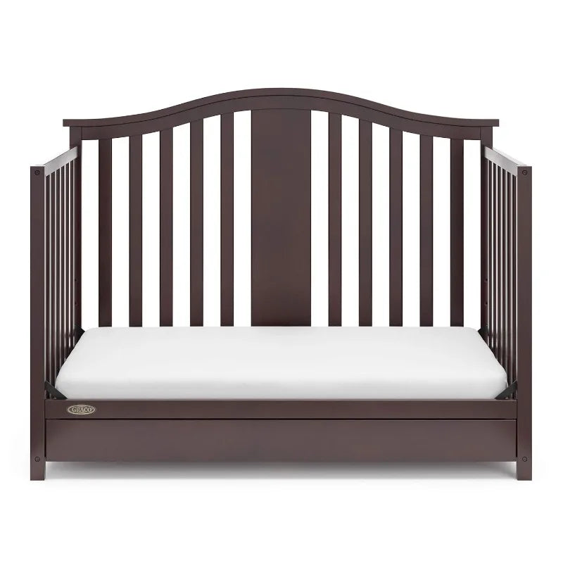 Convertible Crib Changer with Drawer (White) in USA