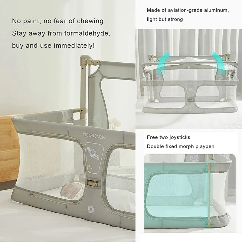 Baby Cot Dual-use Comfortable Toddler Baby Bed in USA