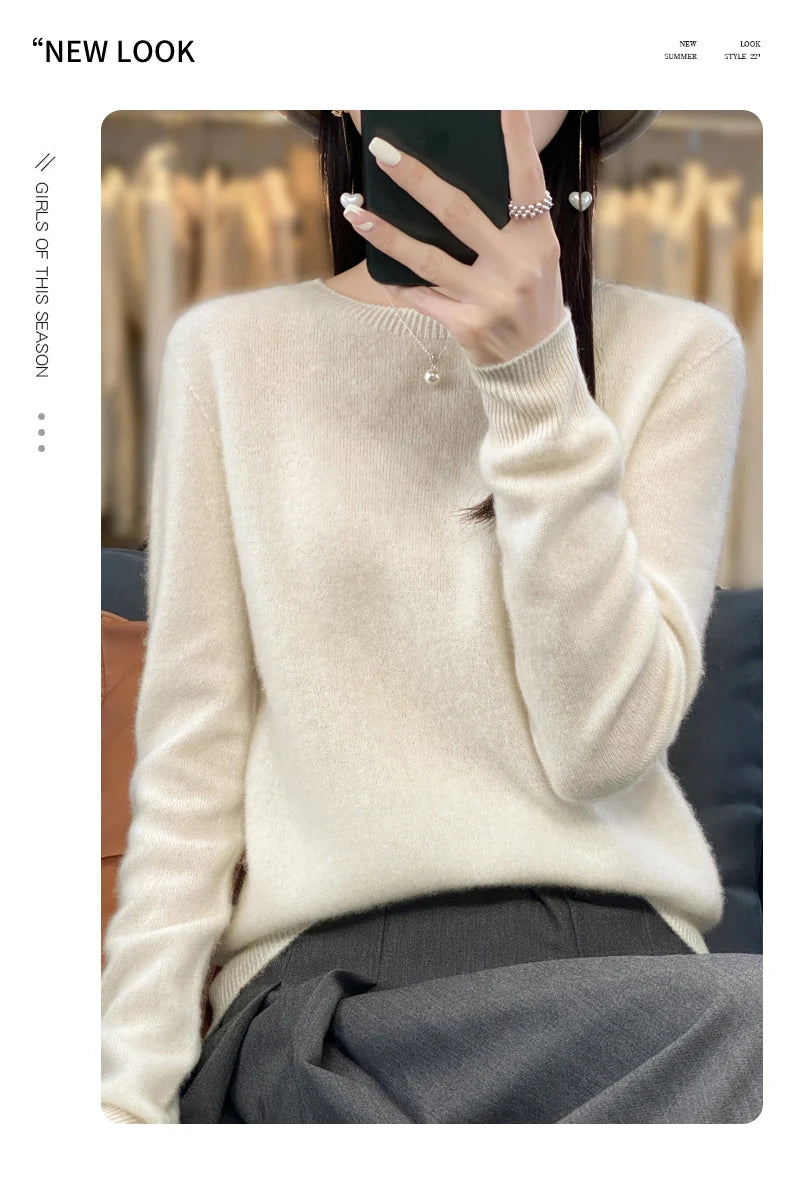 New cashmere sweater women's sweater autumn in USA