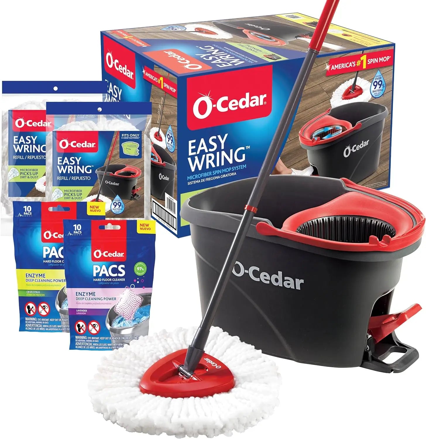 Microfiber Spin Mop & Bucket Floor Cleaning System in USA