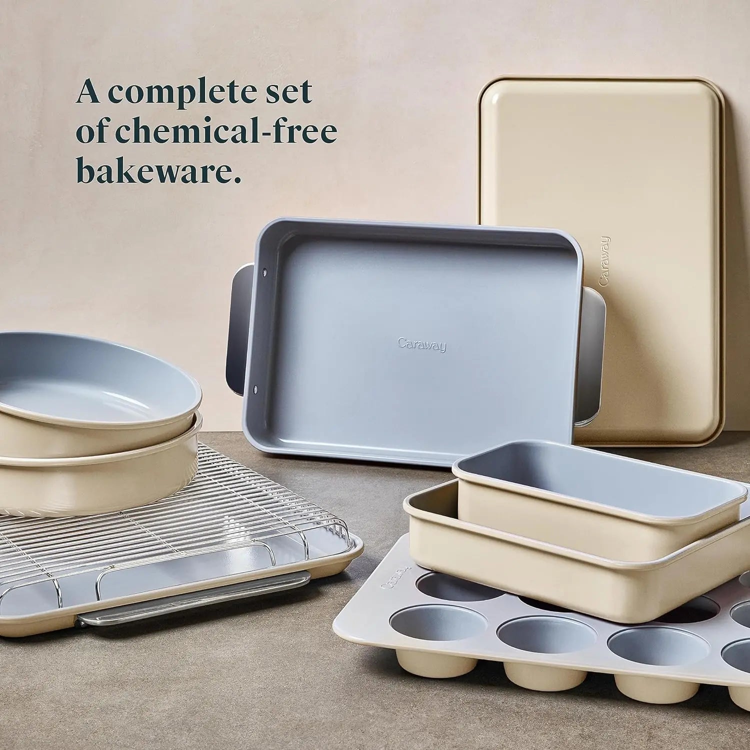 Nonstick Ceramic Bakeware Set Baking Sheets in USA.