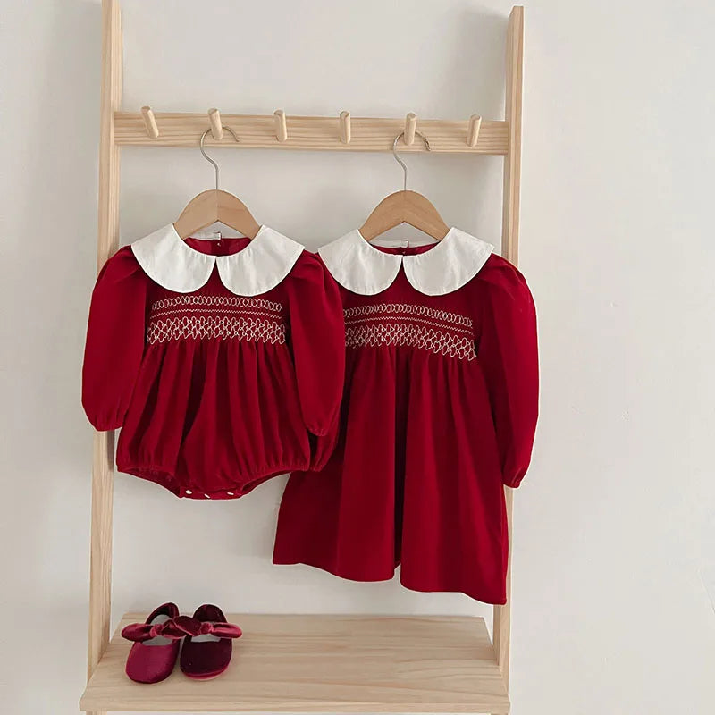 Baby Bodysuit Kids Sisters Cute Dress Girls Clothes in USA