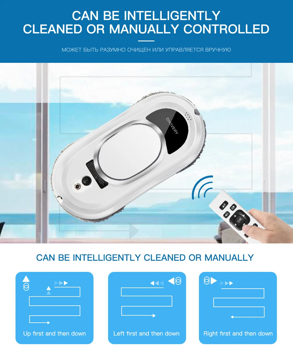 CHOVERY Robot Window Cleaner Window Cleaning Robot Smart Home