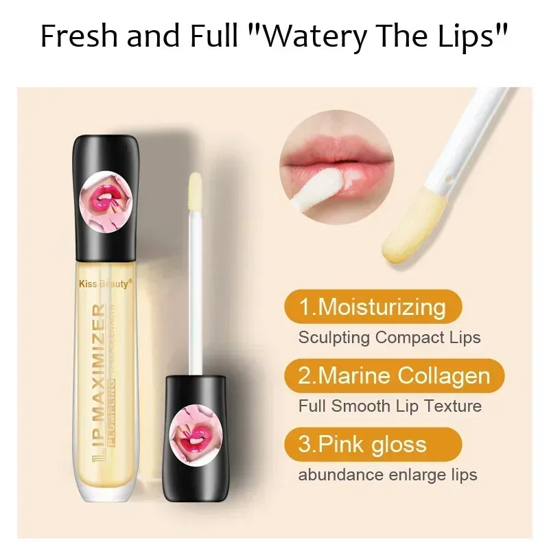 Instant Volumising Lip Plumper Serum Sexy Lip Oil Gloss in USA