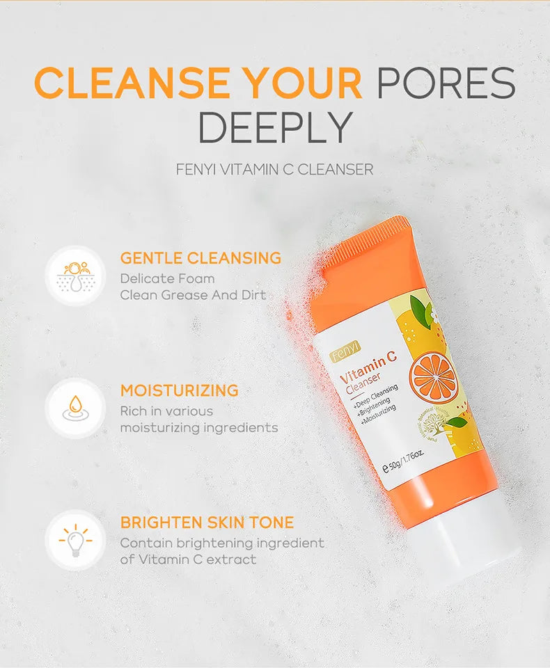 Vitamin C Facial Cleanser Skin Cleansing Moisturizing in USA