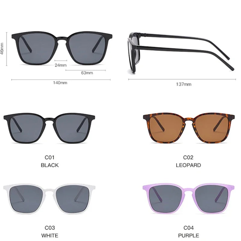 Fashion Vintage Square Sunglasses Women in USA