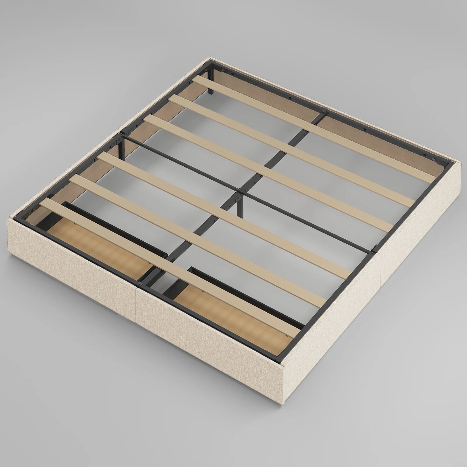 HORGAEO Bed Frame Storage Drawers, Linen Fabric IN USA.