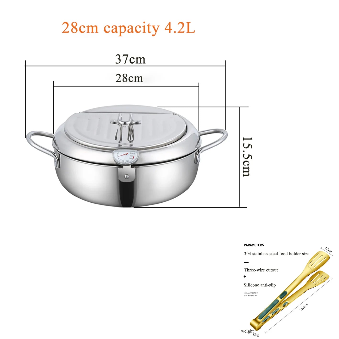 Stainless Steel Pan ,Tempura Fryer Pan, cookware in USA.