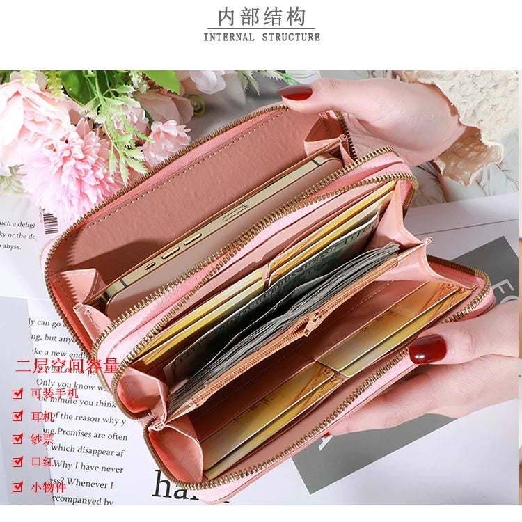 Long Women's Wallet Female Purses Tassel Coin Purse in USA