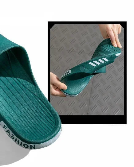 Fashion Men's Slippers PVC Soft Sole Non-slip Slides Casual in USA