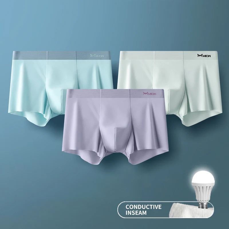 Man Underwear Boxer Metal Fiber Antistatic Men Underpants in USA