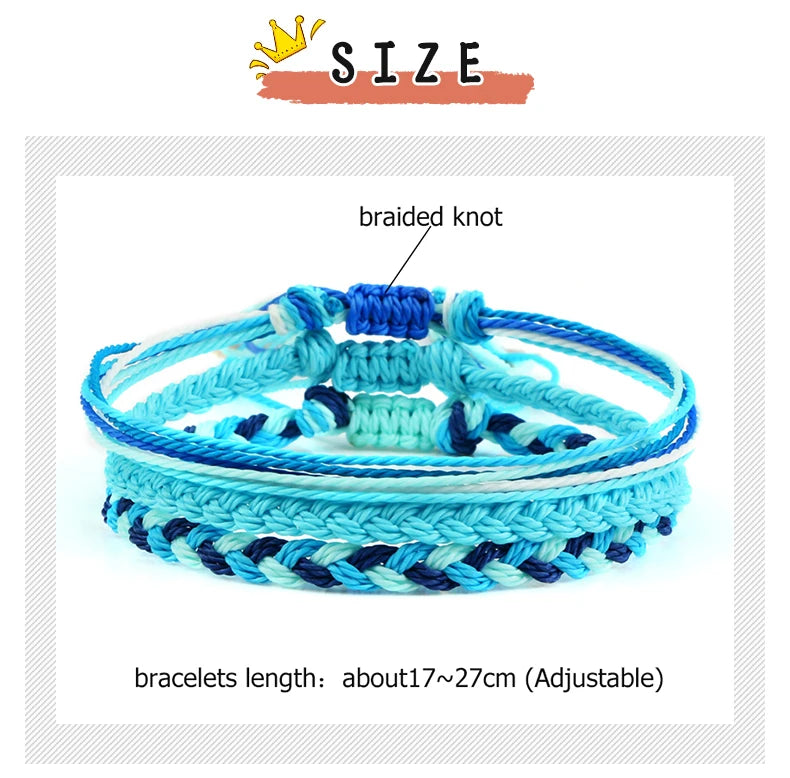 Multi Color Tibetan Buddhist Bracelet Women Men Lucky Charm in USA.