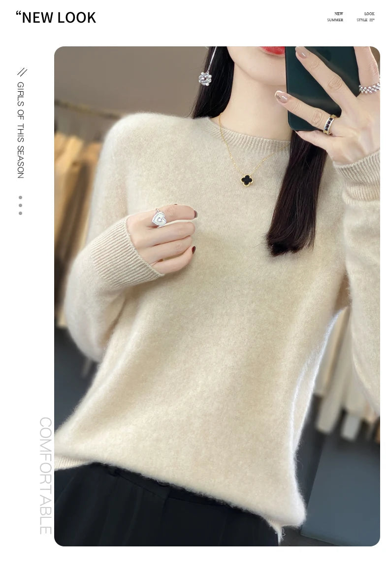 New cashmere sweater women's sweater autumn in USA