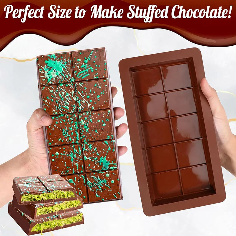 Chocolate Bar Molds Silicone Bars Break Apart Wax Melt in USA