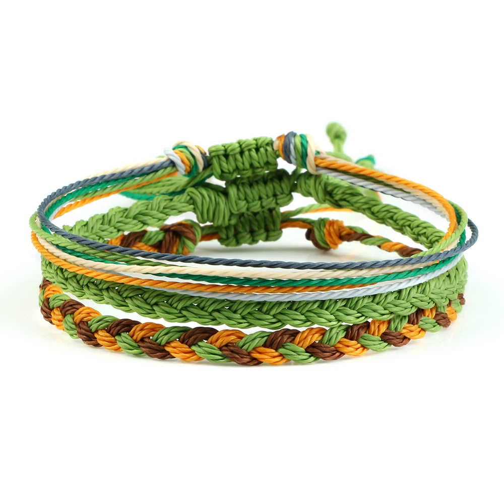 Multi Color Tibetan Buddhist Bracelet Women Men Lucky Charm in USA.