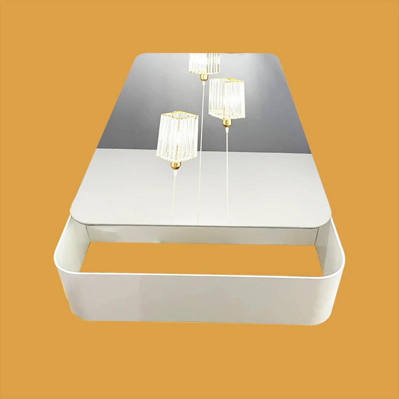 Mirror Drawer Bathroom Moon Led Light Half Dressing Storage in USA.