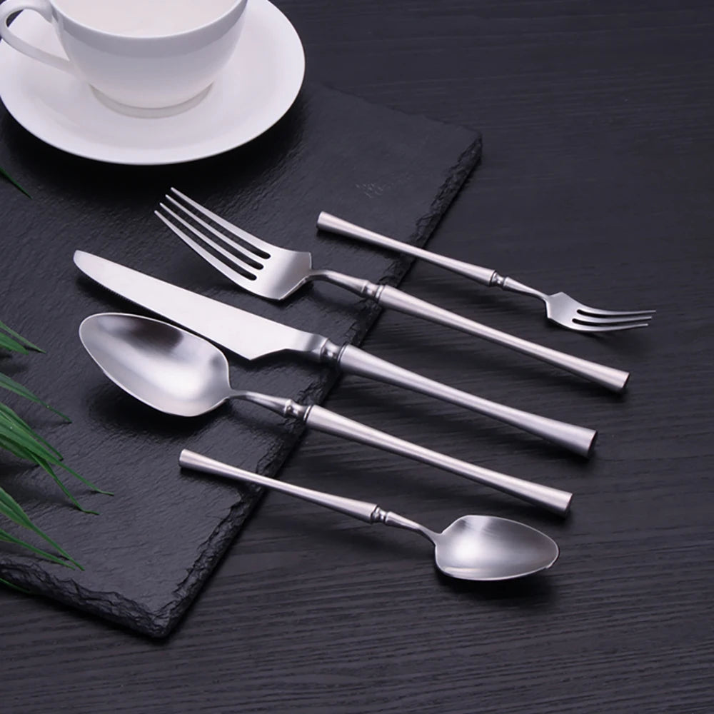 Pcs Gold Tableware Dinnerware Stainless Steel Cutlery Set