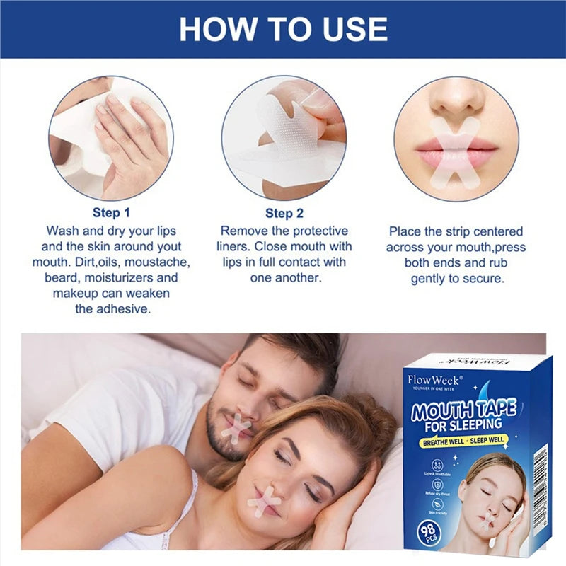 Mouth Tape Sleep Strip Anti-snoring Mouth Breathing in USA