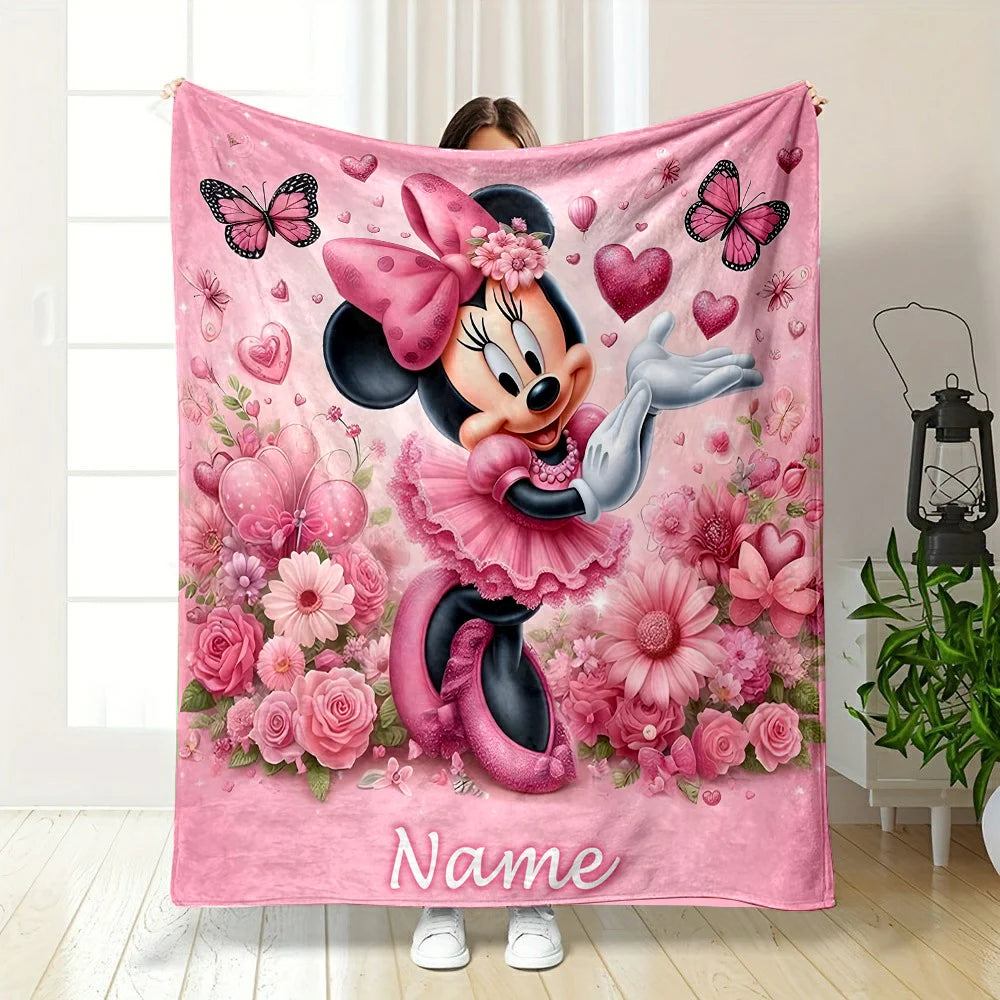 Customized Name Personalized Blanket Disney Minnie Mouse in USA