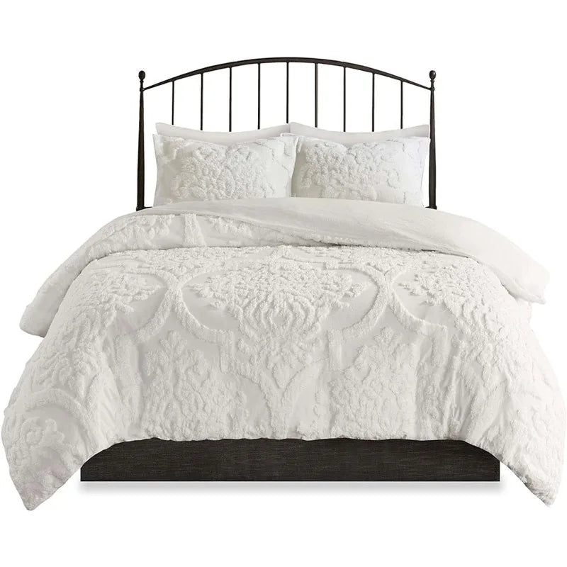 Cotton Duvet- Modern Luxe All Season Comforter Cover Bed Set