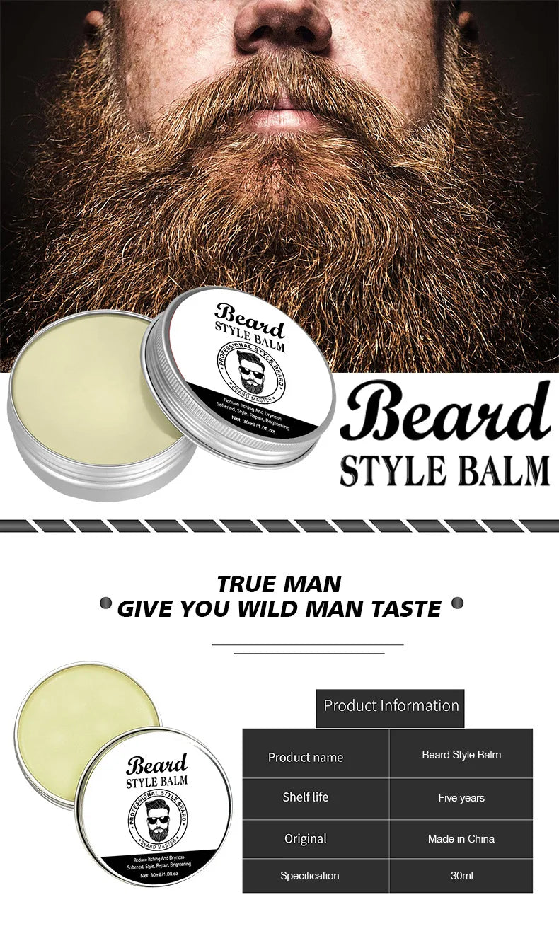 Beard Balm Men Natural Beard Care Wax Balm in USA