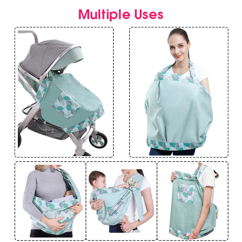 Baby Wrap Newborn Sling Dual Use Infant Nursing Cover Carrier in USA