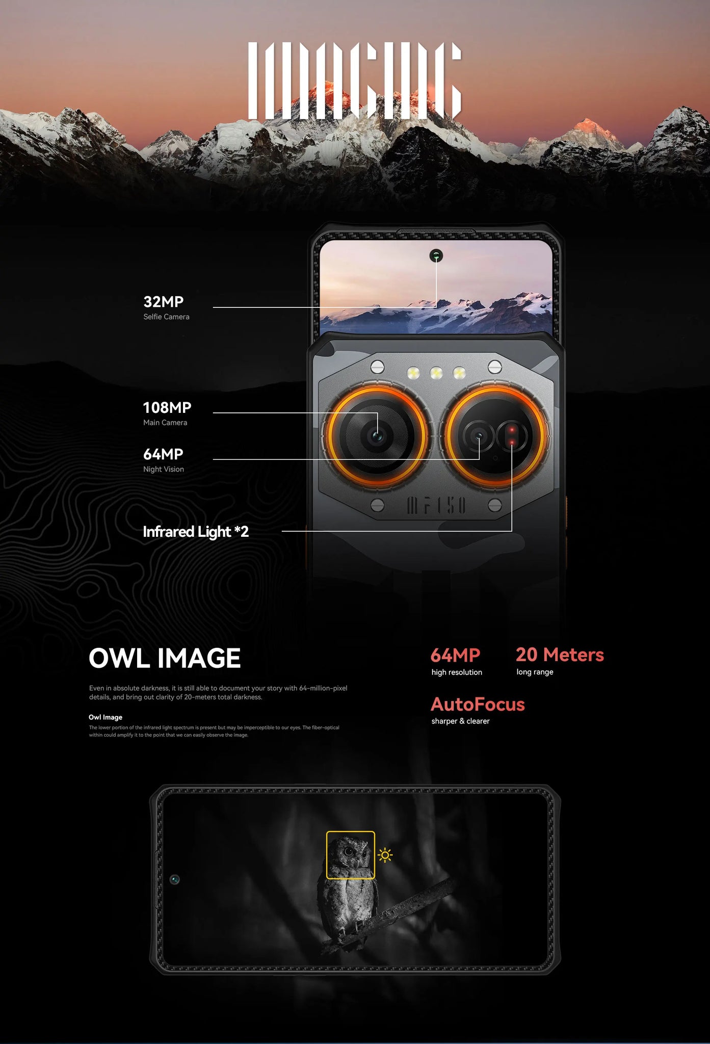 Ultra Rugged Phone Flexible AMOLED Screen Camera IN USA.