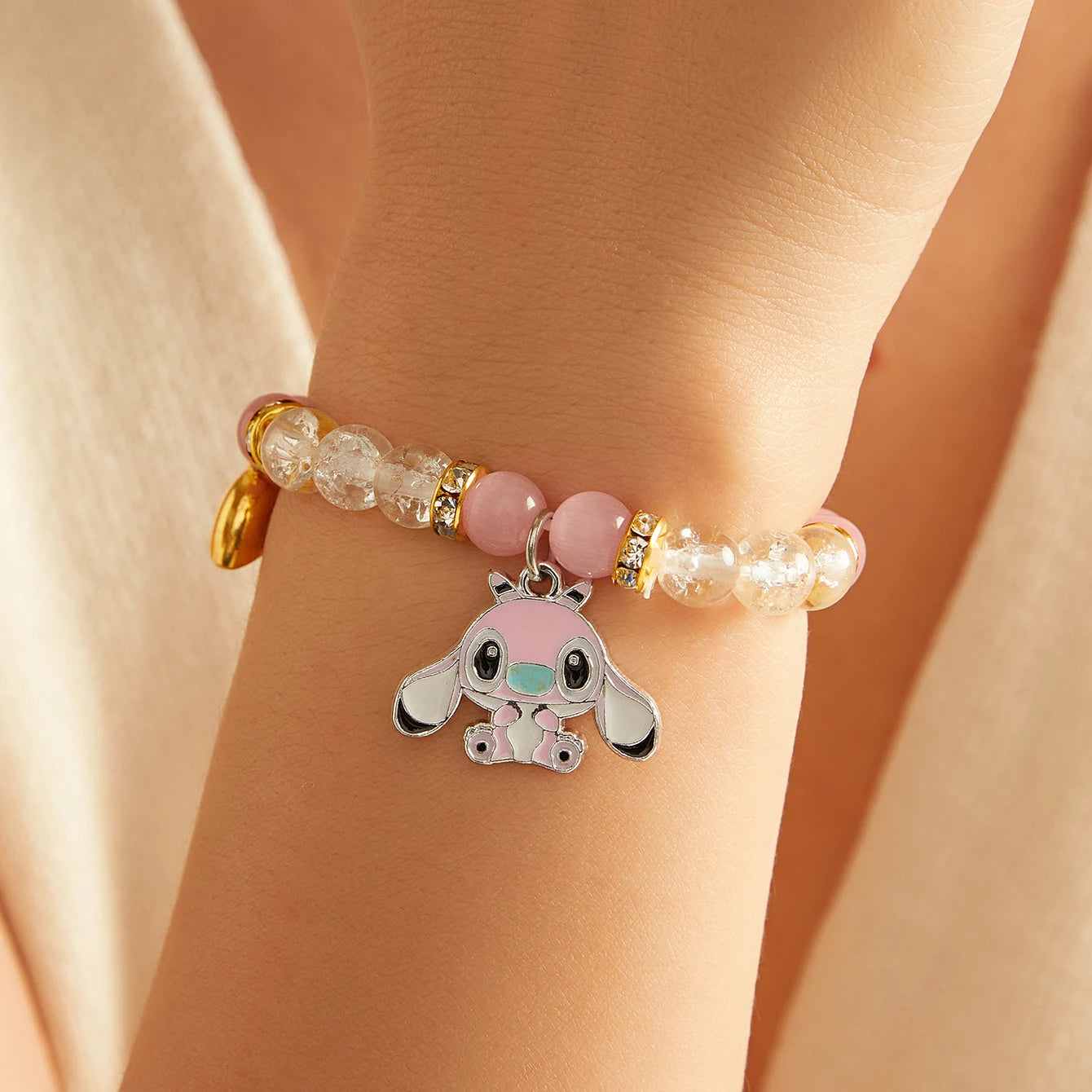 New Cute Ohana Stitch Bracelets For Men Women Lover Means in USA.