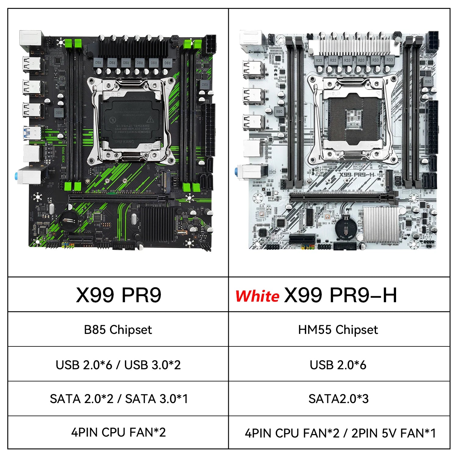 MACHINIST X99 PR9-H White Motherboard Set kit With Intel Xeon E5 2670 