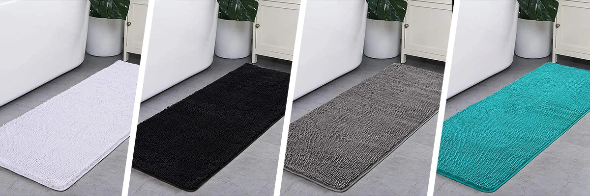 Non-slip super absorbent Bath mat Soft pile Foot mat Bathroom