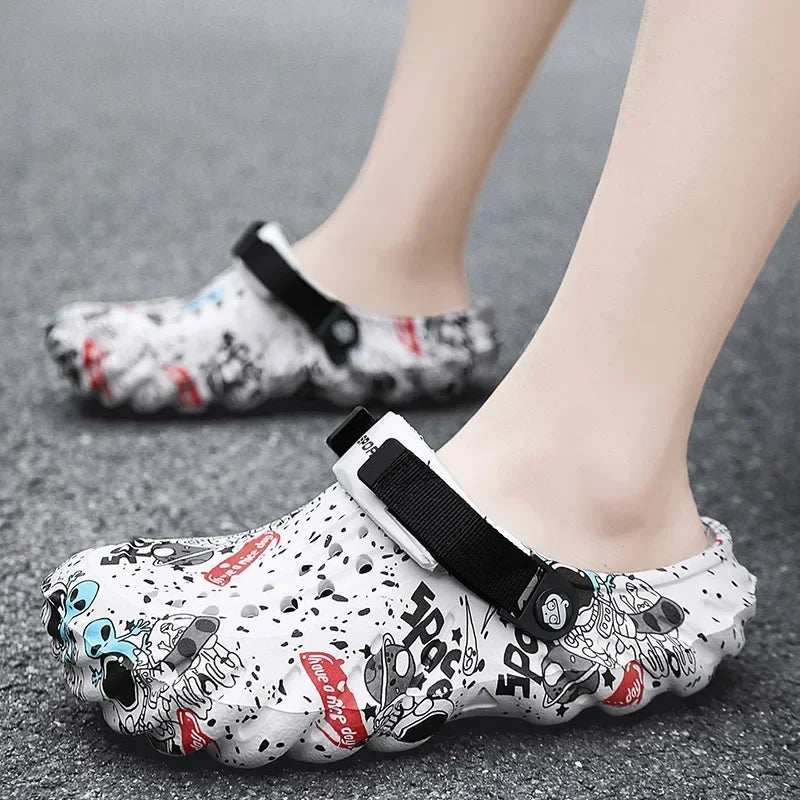 Fashion Men Slippers Comfort Beach Sandals Non-slip Garden Shoes in USA